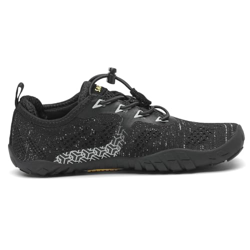 Miniatura 8 de Saguaro Barefoot Zapatillas De Trail Running Niños Niñas Minimalistas Zapatos De Deporte Antideslizantes Calzado Descalzos Para Fitness Correr Montaña Senderismo Agua, Negro, 30 Eu