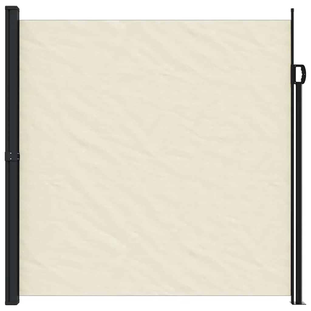 Tenda laterale estensibile, 200 x 600 cm, protezione dal sole e dagli sguardi indiscreti, per balcone, terrazza, giardino, resistente ai raggi UV, antivento, con telaio in acciaio e