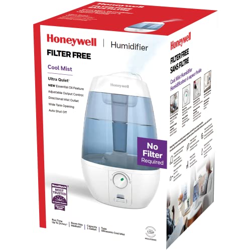 HONEYWELL HUL535WC Ultrasonic Cool Mist Humidifier, White, with Variable Output Control, Auto Shut-off, Ultra Quiet Operation, Directional Mist Outlet, Cool Visible Mist by Honeywell - Image 6