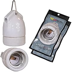 ISOLATECH 2pcs E27 ceramica presa appesa con occhiello in metallo LED lampadine a risparmio energetico (max.250V/4A) lampadine per la casa cucina frigorifero installazione resistente al calore