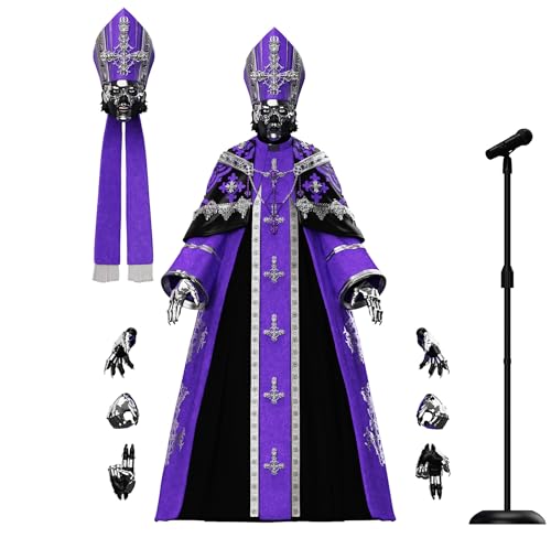 Super7 ULTIMATES! Ghost Papa V Perpetua - 7' Ghost Action Figure with Accessories - Heavy Metal Collectibles and Retro Toys
