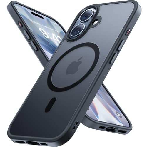 Miracase für iPhone 17 Hülle für Magsafe [TOP Militärschutz & Magnetkraft] Stoßfest Kratzfest mit Samtiger Haptik Extrem Langlebig Handyhülle für iPhone 17 6,3', Matt-Schwarz