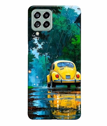 Image of Printed Hard Back Case Cover & Compatible for Samsung Galaxy M53 5G / M536Bzneinu, Samsung M53 5G | Car Painting Art (Multicolor) - D1197