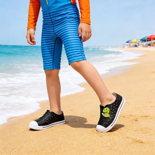 Image of FUNCOO PLUS Toddler Sandals for Boys Girls Kids Summer Quick Dry Sneakers Pool Beach Swim Water Shoes for Children