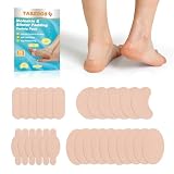 TASZOOS Moleskin Adhesive Pads for Feet - 28Pcs Moleskin Tape for Blisters - Mole Skin for Blisters, Foot, Shoes, Toes, Heel - Blister Prevention for Daily Use, Hiking,Running, Traveling Essentials
