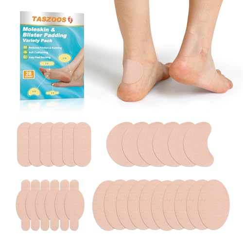 TASZOOS Moleskin Adhesive Pads 28Pcs