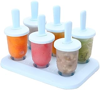 CHICHIC Set of 6 Popsicle Molds Ice Pop Makers Ice Pop Molds Ice