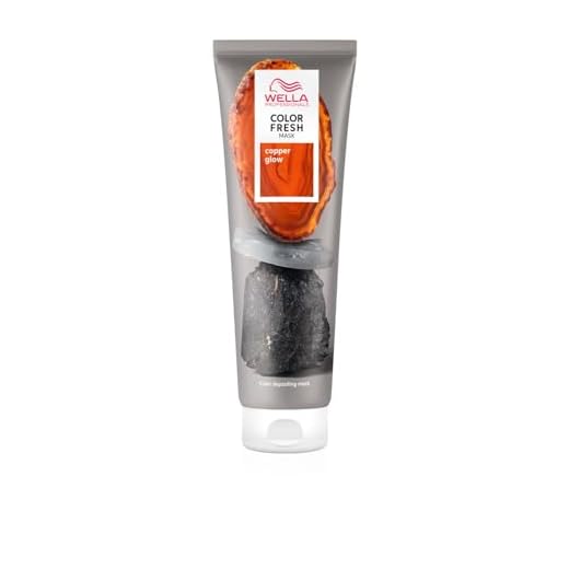 Wella Professionals Color Fresh Mask Copper Glow – Haarkur zum Beleben und Verändern der Haarfarbe – pflegende Tönung mit Avocadoöl – für mittelblondes, hellbraunes und gefärbtes Haar – 150 ml