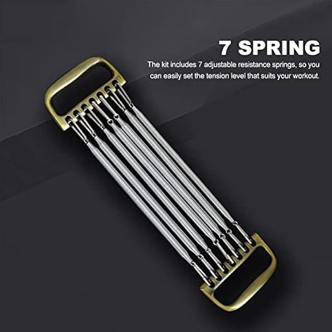 Chest Expander | Arm Training, 7 Tubes Ajustable Arm Strength Trainer, Detachable Exercise Resistance Bands for Home Fitness Muscle Training Body Building