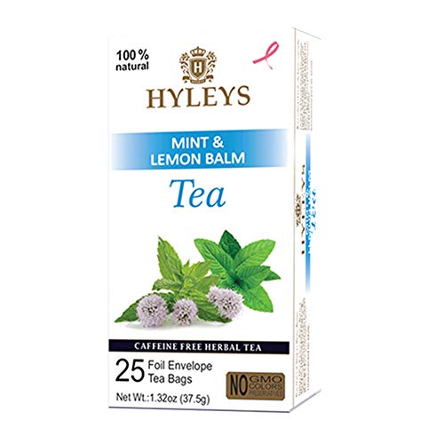 Hyleys Tea 12 Pack Of Sleep Herbal 25 Bags Caffeine Free Gmo Free Gluten Free Dairy Free Sugar Free 100 Natural Decaf, Lemon Balm, 300 Count #TOP4