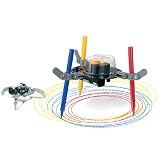 Three pens or colorful pencils can be attached to the robot. The robot can draw basic geometric figures.