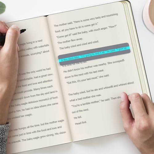 Zonon Guided Reading Strips Highlight Strips Colored Overlay Highlight Bookmarks Help with Dyslexia for Crystal Children and Teacher Supply Assistant (72 Pieces) - Image 4