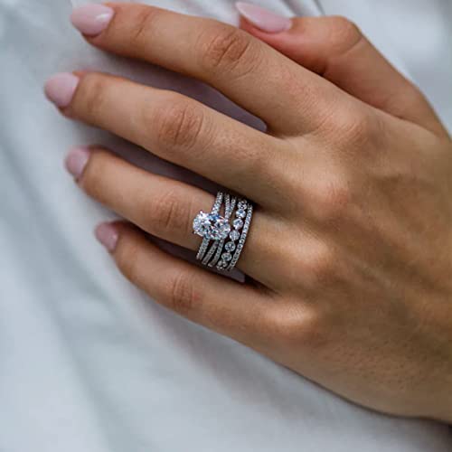 Aojun 14K Gold Filled 1.5CT Pear Shaped Cubic Zirconia Promise Halo Engagement Promise Eternity Ring for Women2