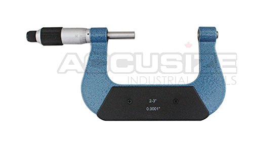 Accusize Industrial Tools 2-3'' By 0.001'' Screw Thread Micrometer With 4 Anvil In Fitted Box, S916-C752 #TOP6