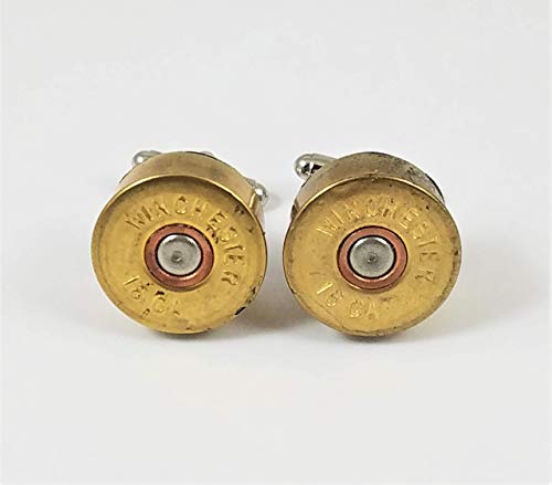 16 Gauge Shotgun Shell Ammo Cufflinks, Lapel Pin, Or Tie Bar #TOP1