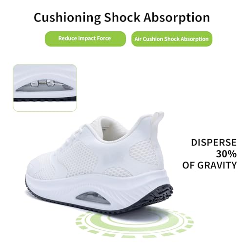 Image of Autper Plantar Fasciitis Shoes Women Walking Arch Support Tennis Casual Athletic Nurse Orthotic Sneakers for Foot Pain Relief