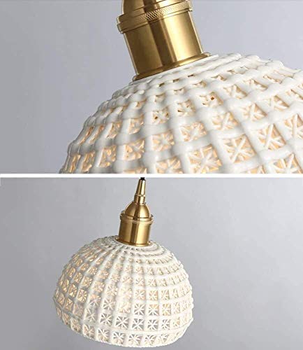 Chandelier de cerámica E27 con diseño nórdico de alta calidad para interior 7