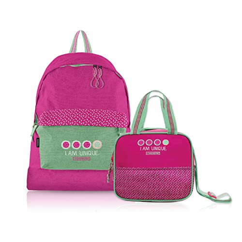 Home Kool HOME PACK Mochila escolar + Lonchera para niñas, mochila infantil 32 x 42 x 14 cm, lonchera infantil 23 x 33 x 16 cm Cover