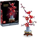 LEGO Icons Plum Blossom Building Sets for Adults - Artificial Flower for Dinner Table Centerpiece, Living Room Home Decor, Ages 18+ - DIY Craft Kits - Gift for Graduation - 10369