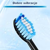 REDTRON Wymienne główki szczoteczki kompatybilne z Philips Pro Results, 8 zestawów wymiennych główek do szczoteczek elektrycznych FlexCare, ProtectiveClean, HealthyWhite, EasyClean i PowerUp, czarny