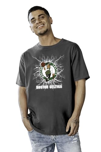 Boston Celtics NBA Officially Licensed T-Shirt Ringspun Electric Black, Large
