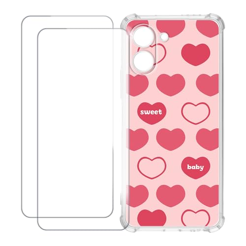 UOGNADGD �J�o�[ Tecno Spark Go 3 4G 2026 �Ƃ̌݊������� �J�X�^���J���t���P�[�X�{�����K���X�ی�t�B����2���t�� ? �Ռ��z�������h�~ (�s���N�̃n�[�g)