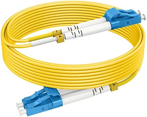 RamboCables 10ft(3m) LC LC OS2 Fiber Patch Cables Single Mode, Options 1ft~200ft, LC to LC Fiber Optic Cable Duplex, 10G SMF LSZH 9/125μm 2.0mm Cable Diameter
