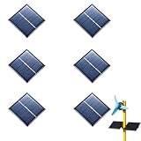 6er Pack 1.5V 0.65W Mikro-Mini-Solarpanel-Zellen 60x80mm, ideal für umweltfreundliche DIY-Projekte, wissenschaftliche Projekte, Spielzeug und Akku-Ladegeräte, tragbare Sonnenkollektoren für erneuerbar