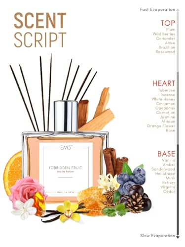 Image of EM5 Forbidden Fruit Perfume for Women | Sweet Fruity Floral Warm Spicy Fragrance | Eau de Parfum Spray | Strong & Long Lasting Scent | Luxury Gift for Her | 50ml