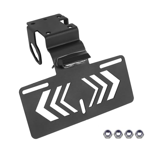 BTCTLPLMKK Z900 Z900SE 2025 用 バイク用ナンバープレートホルダーウィンカー付きフェンダーエリミネーター付き バイク用 ナンバープレートステー(With Led)