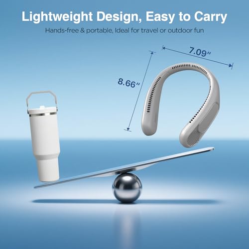 Hotsales Neck Fan, Hands Free Bladeless Neck Fans Portable Rechargeable - image 6