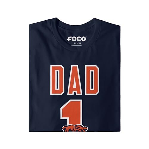 Image of FOCO NFL Mens NFL Team Logo Tee Shirt #1 Dad T-Shirt