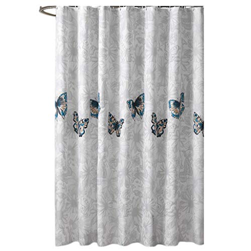 Rideau de douche imperméable 300x200cm grand format gris - 2