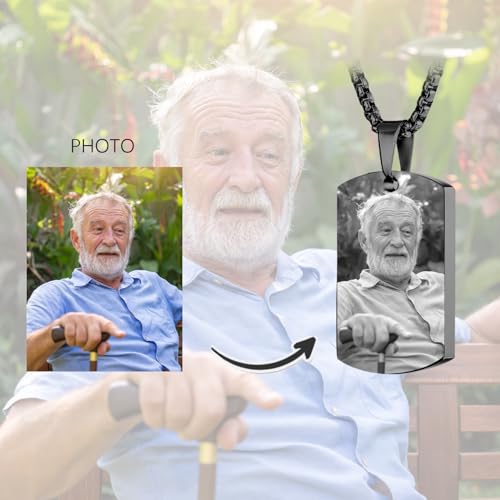 Personalized Urn Necklaces for Ashes Stainless Steel Dog Tag Ashes Necklace Custom Engraving Photo for Men Women Boy Girl Memorial Keepsake cremation Jewelry4