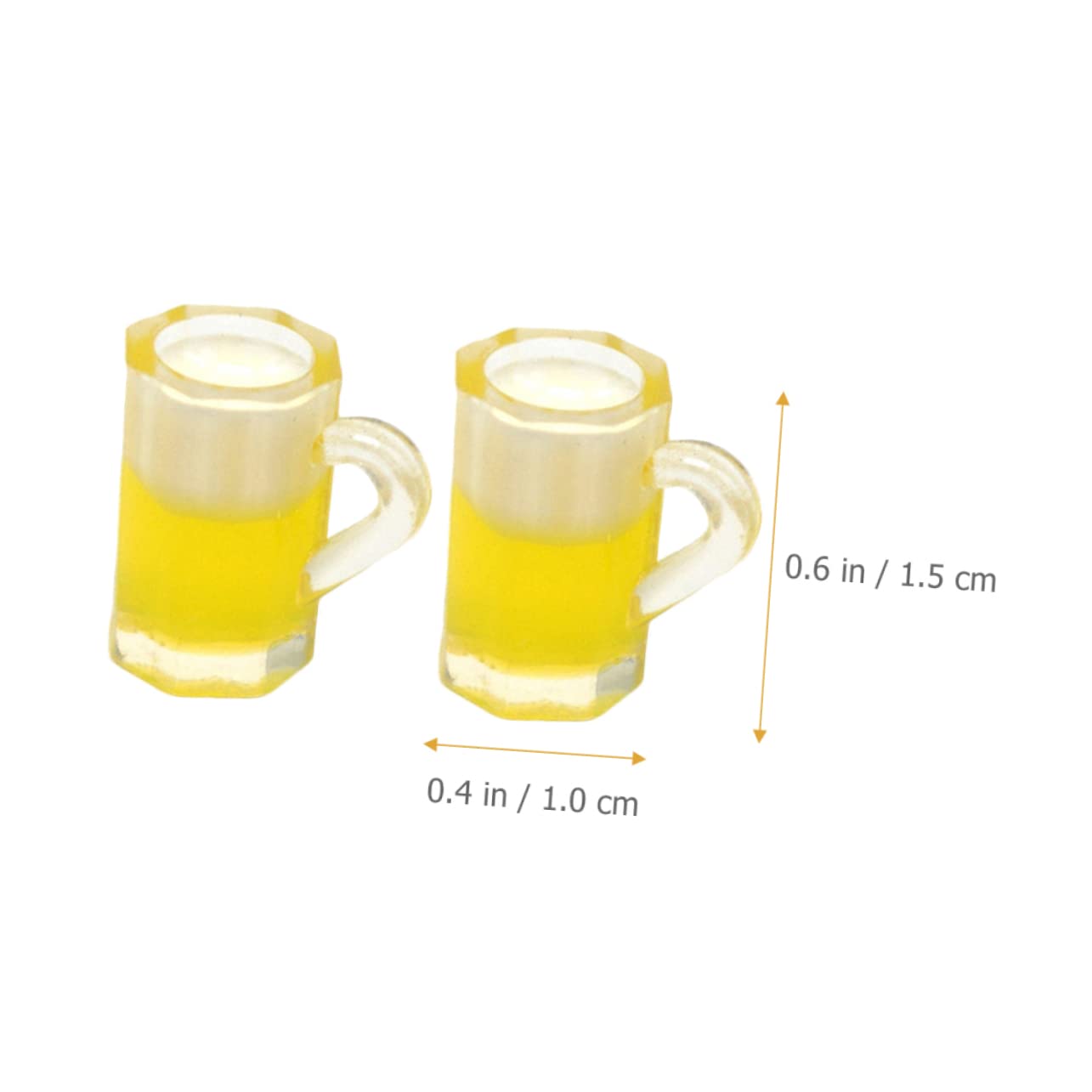 Garneck Spiel Bierkrug 40 Stk Simulation Bierkrug Wohnaccessoires Für Zu Hause Miniatur Mini-bierbecher Maschine Bastelzeug Mikrolandschaft Heimdekoration Netzsieb -hausdekoration -bierkrüge