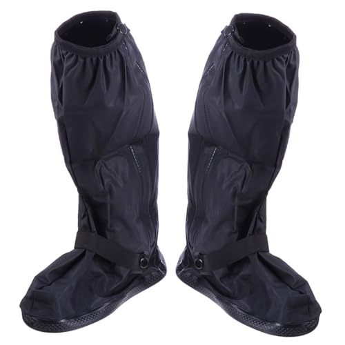 Cubrecalzados impermeables unisex para ciclismo, antideslizantes, gruesos y resistentes para lluvia y nieve, 1 par miniatura 1