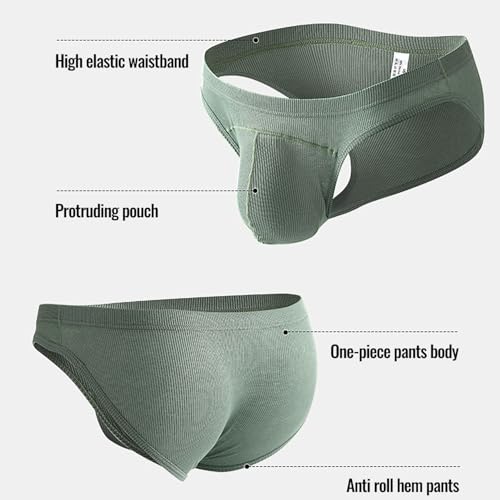 ONEFIT Men's Low Rise Briefs Underwear with U-Shaped Pouch Breathable Quick Dry Soft Underpants4