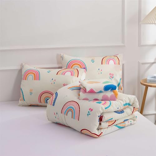 Btargot 5 Piece Multi-Color Rainbow Comforter Set For Girls Boys Kids thumb #6