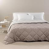 Caleffi - Piumone Matrimoniale Invernale 260x265 cm - Trapunta Matrimoniale Invernale per Inverno e Mezza Stagione - Copriletto in Microfibra Caldo e Morbido - Piumino Autunnale Made in Italy