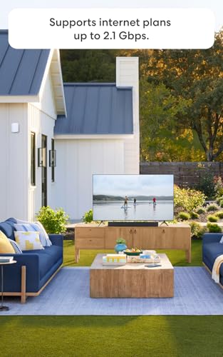 Image of Amazon eero Outdoor 7 dual-band mesh wifi system (newest model) - Weatherproof rating of IP66, Coverage up to 30,000 sq. ft. outdoors, 2-pack, Includes two 30W PoE+ adapters