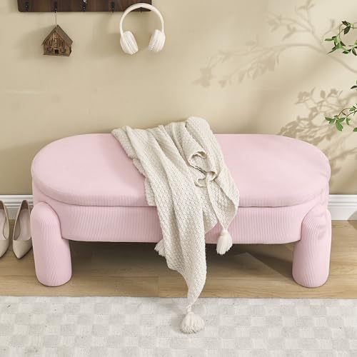 Banc en velours chambre et entrée bout de lit moderne bois massif - 2