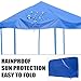 BIWKONI Outdoor Trampoline Canopy Fitness Trampoline Tent Cloth Trampoline Frame Accessories, Sunshade Cover, Rainproof Snow,8FT