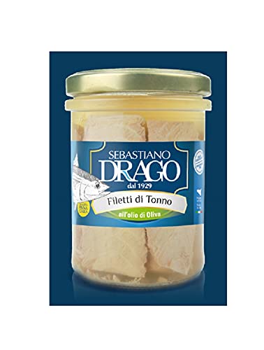 Filetti di tonno drago in olio d'oliva 6 bocce da 200 gr