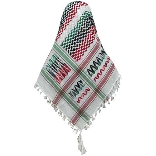 Écharpe keffiyeh Palestine grand foulard arabe anti-plis à glands