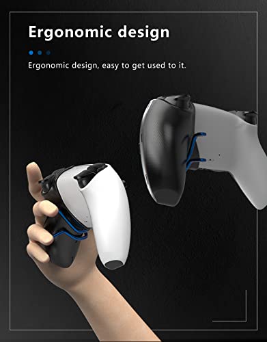 EXknight Deathclaw Acessório de Pás PS5, Botões Traseiros Pás de Jogos para Controle PS5