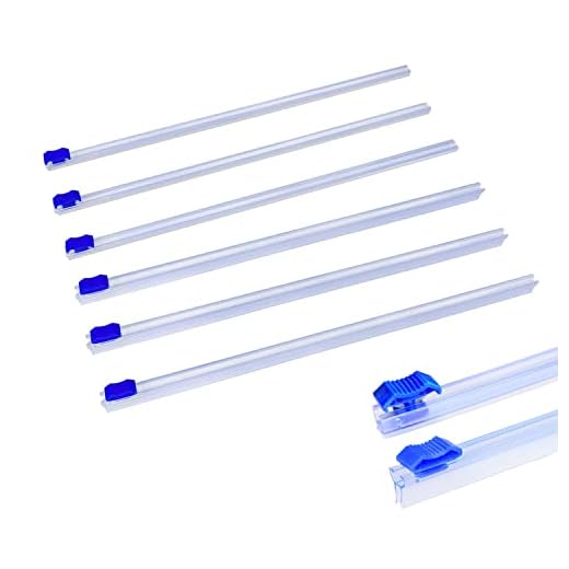 6 pcs Plastic Wrap, Aluminum Foil and Wax Paper Dispenser Cutter, Reusable Tin Foil & Cling Wrap & Parchment Paper Dispenser Cutter, Make Your Own Food Dispenser Through 2 types Cutters