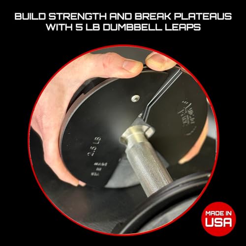 Image of Micro Gainz Dumbbell Fractional 2.5 lb Weight Plate, Ideal for Micro Loading, (Choose Color) 2 Piece Fractional Weight Plates, Designed for Dumbbell Training, Made In USA