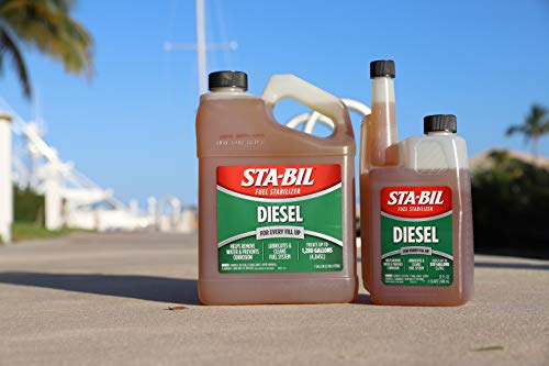 Sta-Bil Diesel Fuel Stabilizer And Performance Improver - Keeps Diesel Fuel Fresh For Up To 12 Months - Lubricates And Cleans The Fuel System - Treats 1,280 Gallons, 1 Gallon, 128 Fl. Oz. (22255-4Pk) #TOP4