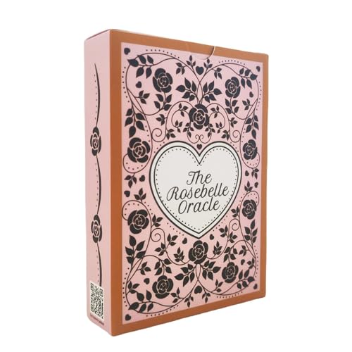 Bmdjdq Barajas de tarot estándar, cartas de oráculo Rosebelle, tarjetas de adivinación del destino, estimulantes para el pensamiento, fáciles de aprender, 64 piezas, para adivinación, amigos,