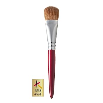 天然毛100% フェイスブラシ　化粧筆 楽天市場】熊野筆 パウダーファンデーションブラシ 山羊毛100